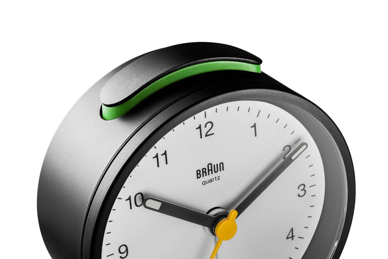 Braun Classic Alarm Clock - BC12 - Braun - Clocks - Black Case & Black Dial - HORNE