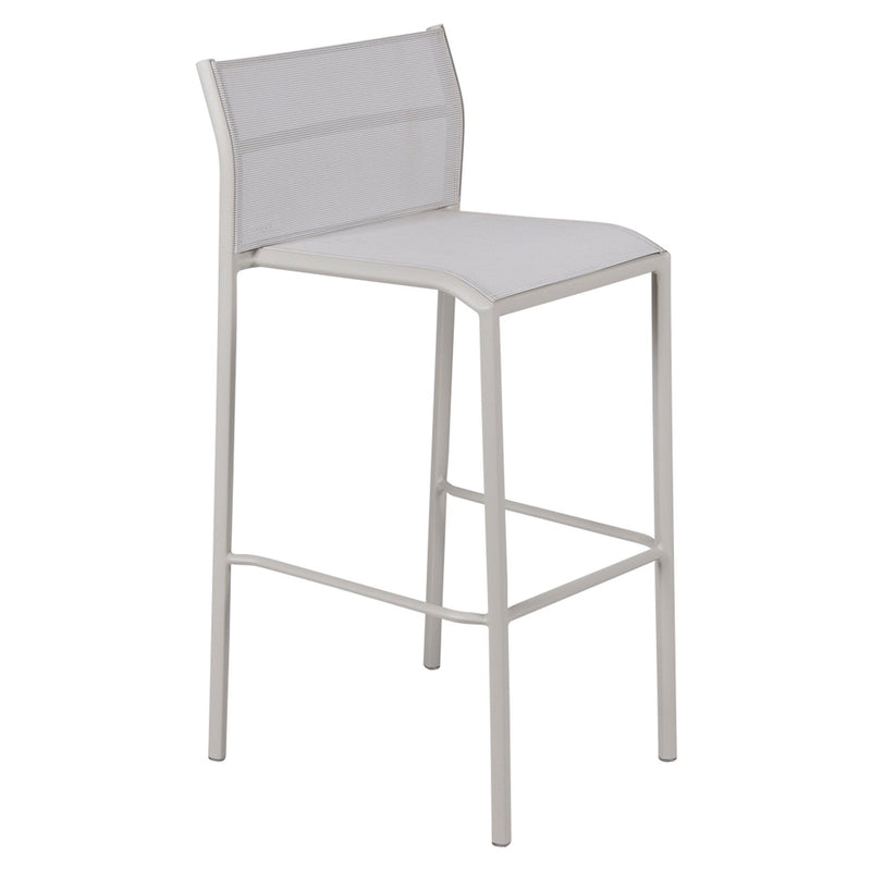 Cadiz High Barstool - Stereo Fabric - Set of 4 - Fermob - Outdoor Furniture - Acapulco Blue - HORNE