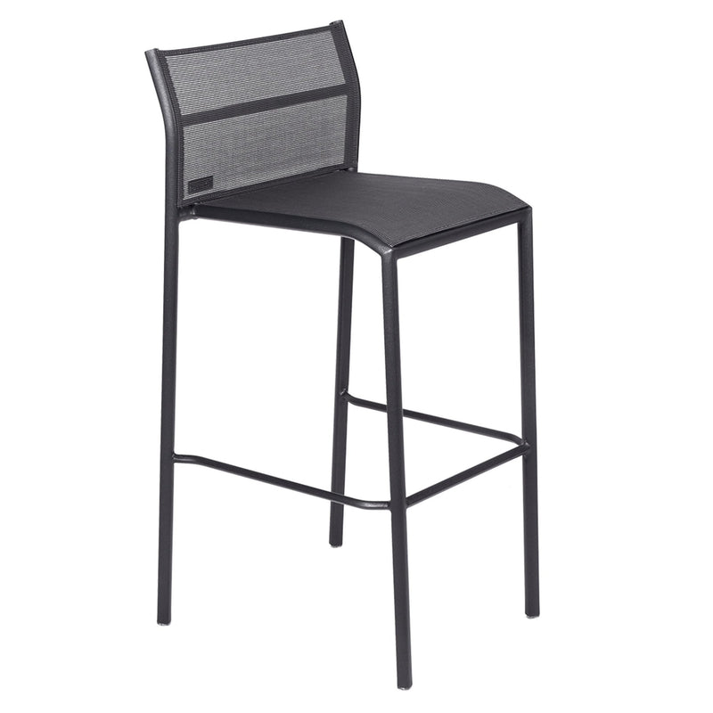 Cadiz High Barstool - Stereo Fabric - Set of 4 - Fermob - Outdoor Furniture - Acapulco Blue - HORNE