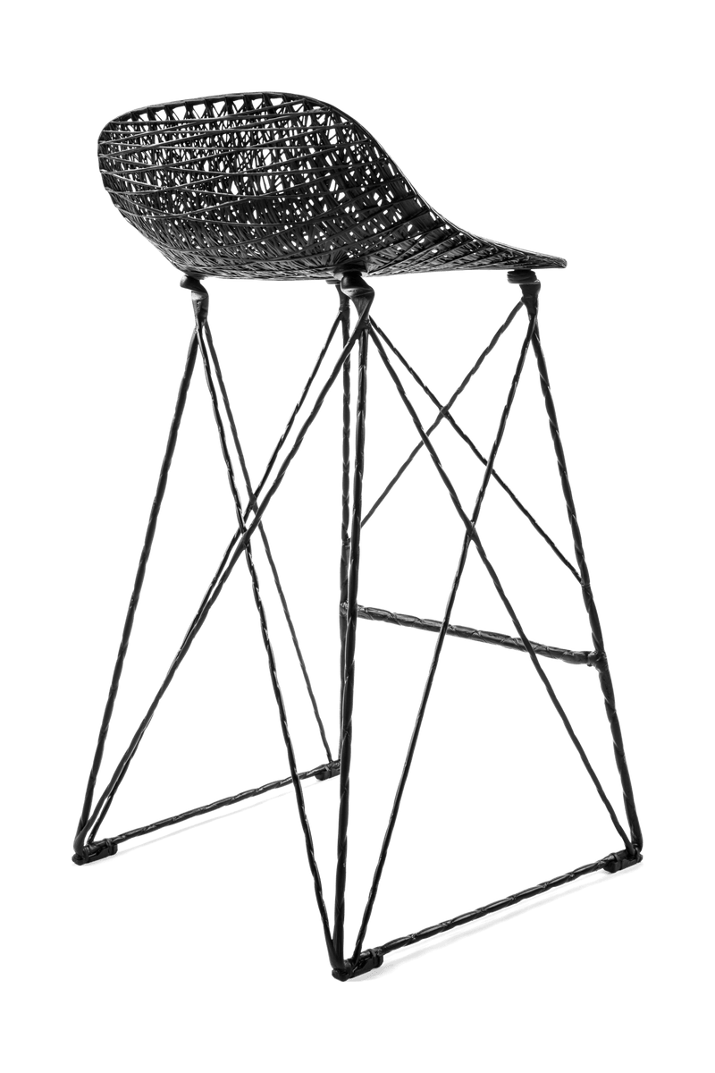 Carbon Bar Stool - Moooi - Stools + Benches + Ottomans - High - HORNE