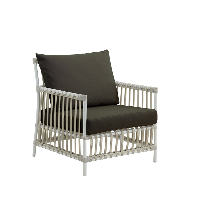 Caroline Lounge Chair - Exterior - Sika Design - Outdoor Furniture - Dove White - Tempotest White Canvas - HORNE