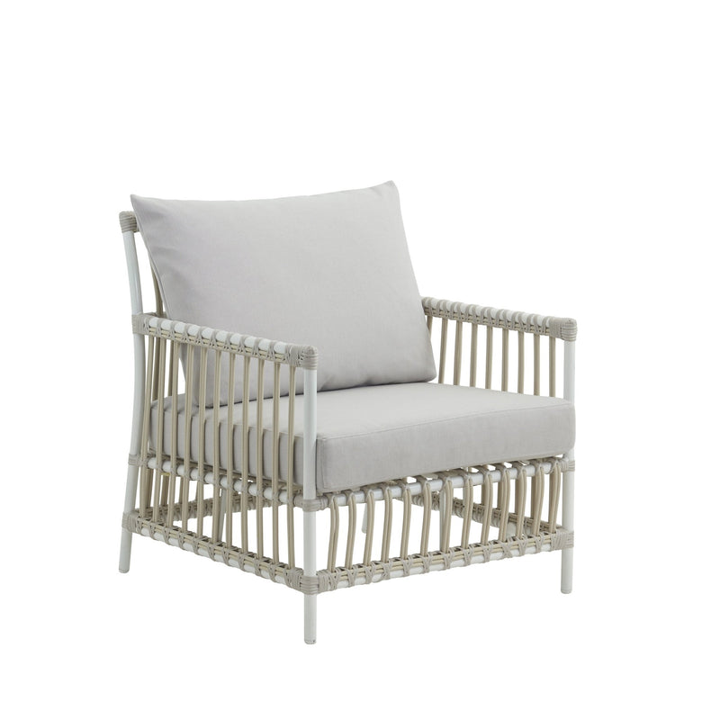 Caroline Lounge Chair - Exterior - Sika Design - Outdoor Furniture - Dove White - Tempotest White Canvas - HORNE