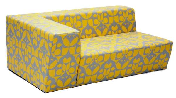 Caroline Outdoor Sofa - Artless - Outdoor Furniture - 60"W - Left Arm - Zig Zag Black - HORNE