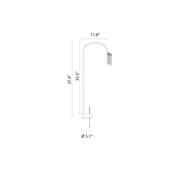 Caule Bollard 2 - Nest Shade Floor Lamp - Flos - Floor Lamps - White - 2700K - No Caule Box - HORNE