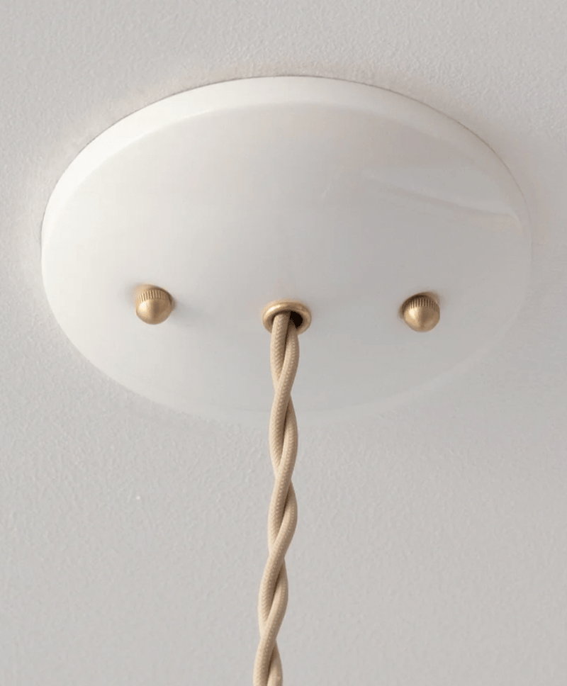 Celeste Pendant - Lostine - Pendants - Cloud Blue Leather - White Canopy - HORNE