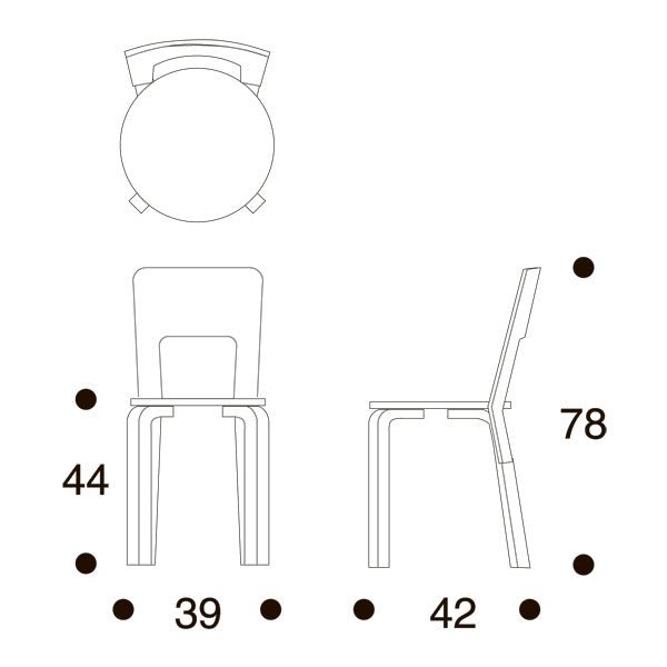Chair 66 by Alvar Aalto - Artek Chairs - Wild Birch - HORNE