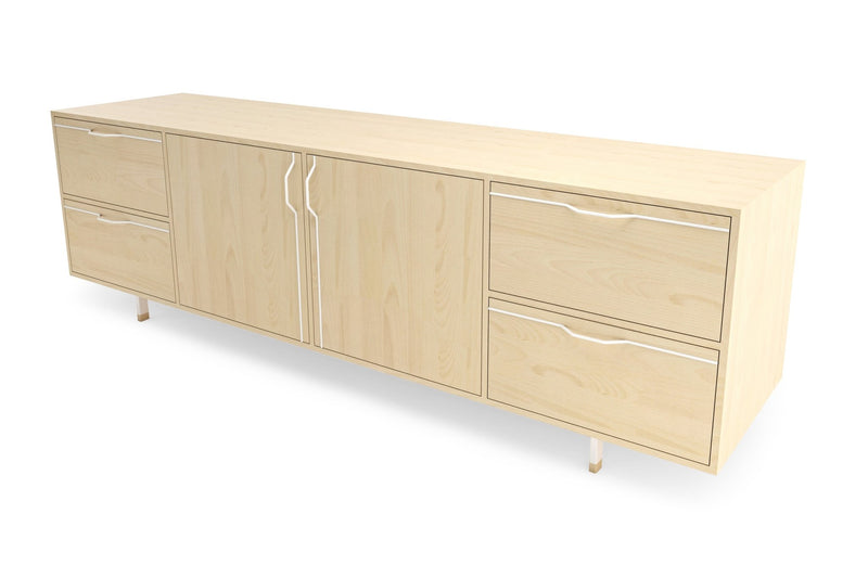 Chapman Large Credenza Storage Unit - Maple - Tronk - Sideboards + Cabinets - Black - HORNE