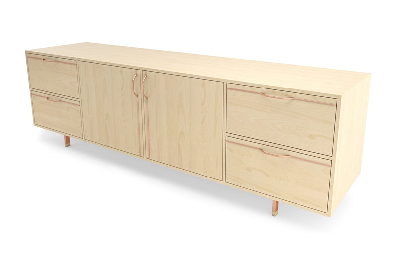 Chapman Large Credenza Storage Unit - Maple - Tronk - Sideboards + Cabinets - Black - HORNE