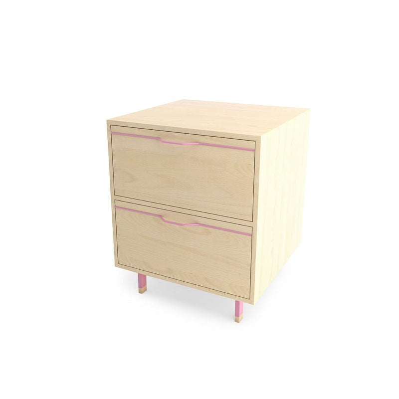 Chapman Single Unit Storage Nightstand - Maple - Tronk - Bedside Tables - Black - HORNE