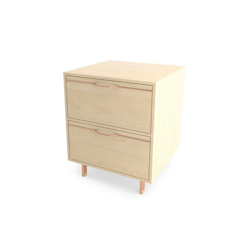 Chapman Single Unit Storage Nightstand - Maple - Tronk - Bedside Tables - Black - HORNE