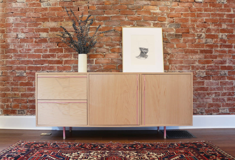 Chapman Small Credenza Storage Unit - Walnut - Tronk - Sideboards + Cabinets - Black - HORNE