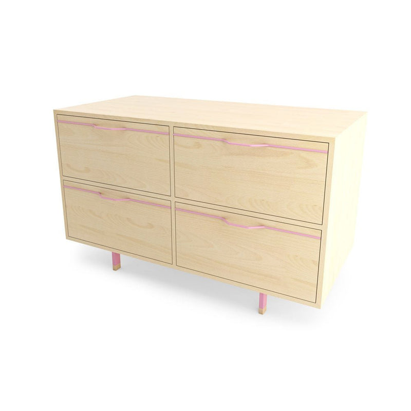 Chapman Small Storage Dresser Cabinet - Maple - Tronk - Dressers - Black - HORNE