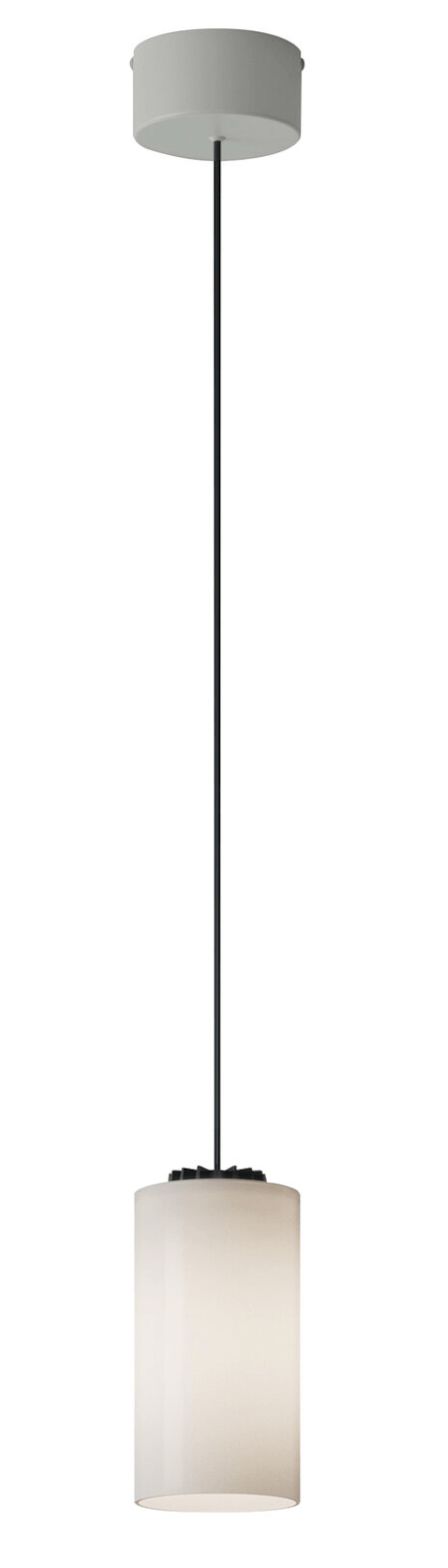 Cirio Simple Pendant - White Opal Glass - Santa & Cole - Pendants - White Cord and Canopy - 118" Cord Length - HORNE