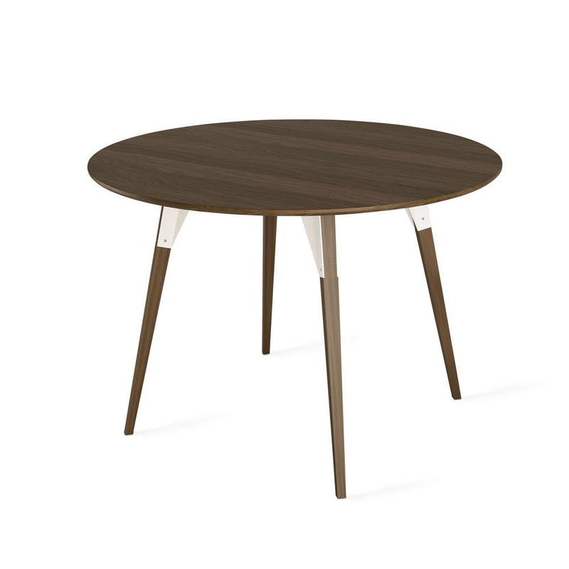 Clarke Large Circle Dining Table - Walnut - Tronk - Tables + Desks - Black - HORNE