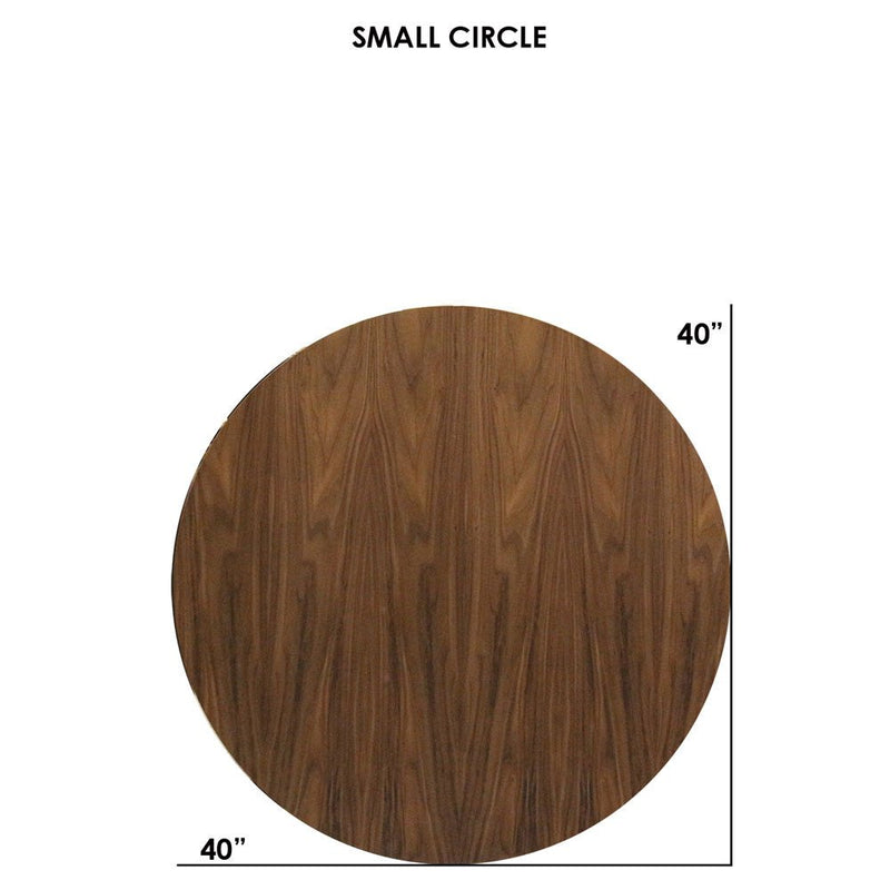 Clarke Small Circle Coffee Table - Walnut - Tronk - Tables + Desks - Black - HORNE