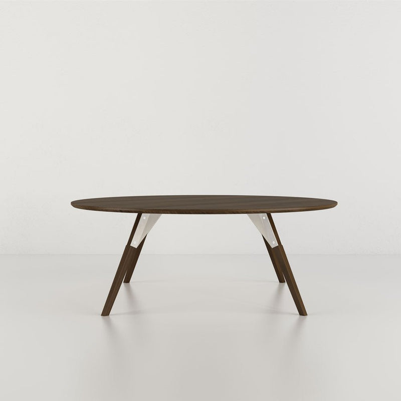 Clarke Small Circle Coffee Table - Walnut - Tronk - Tables + Desks - Black - HORNE