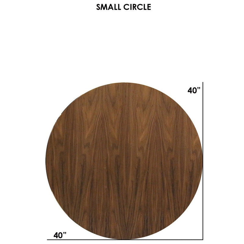 Clarke Small Circle Dining Table - Walnut - Tronk - Tables + Desks - Black - HORNE