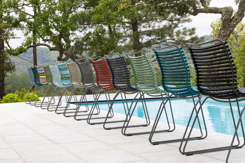 CLICK Outdoor Dining Chair - No Armrests - HOUE - Outdoor Furniture - Pine Green - HORNE