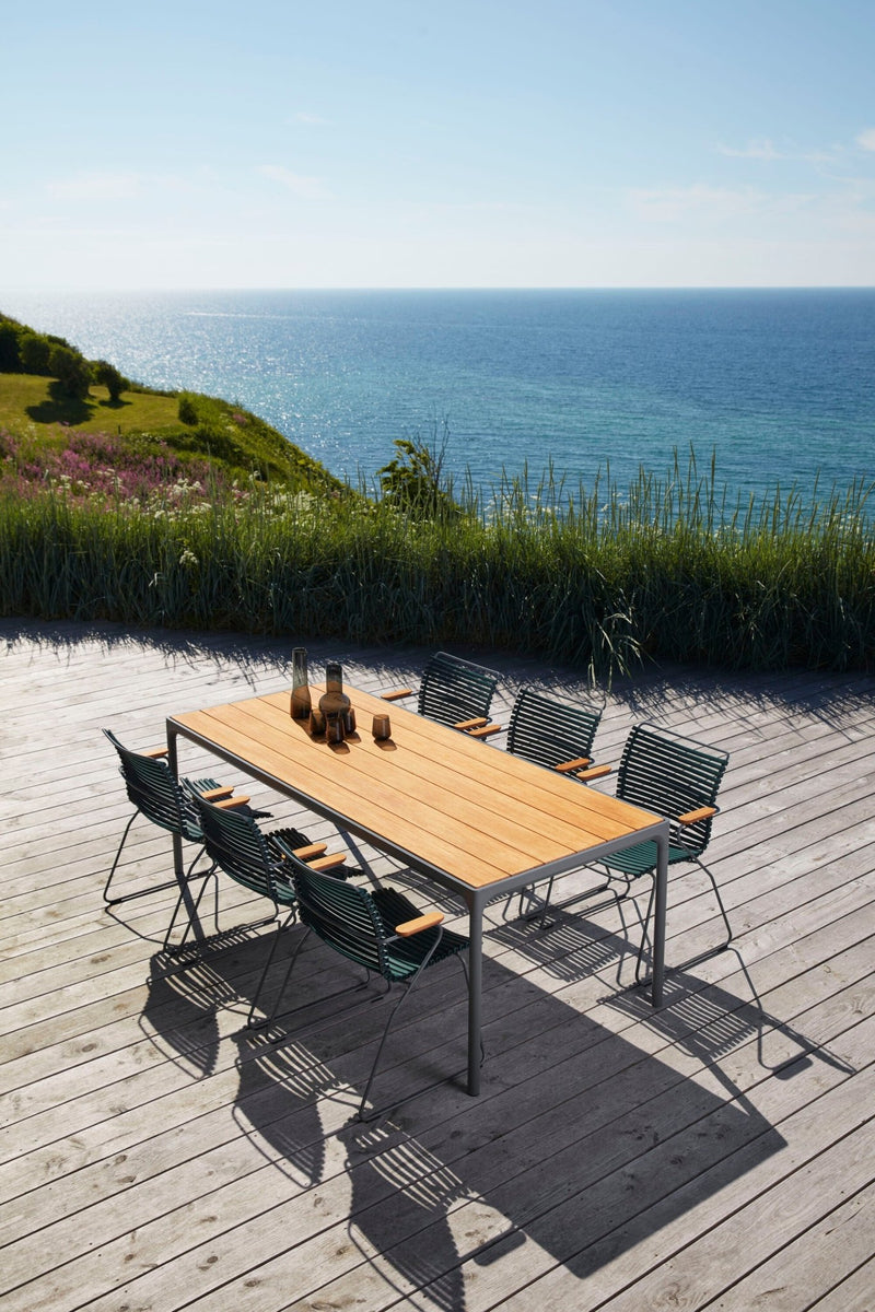 CLICK Outdoor Dining Chair w/Armrests - HOUE - Outdoor Furniture - Pine Green - HORNE