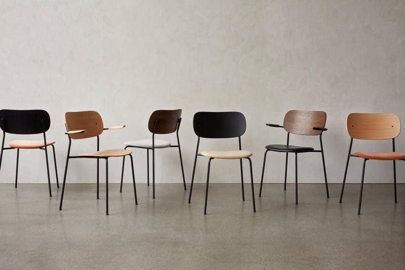 Co Chair - w/ Armrest - Audo Copenhagen - Chairs - Black / Dark Oak - HORNE
