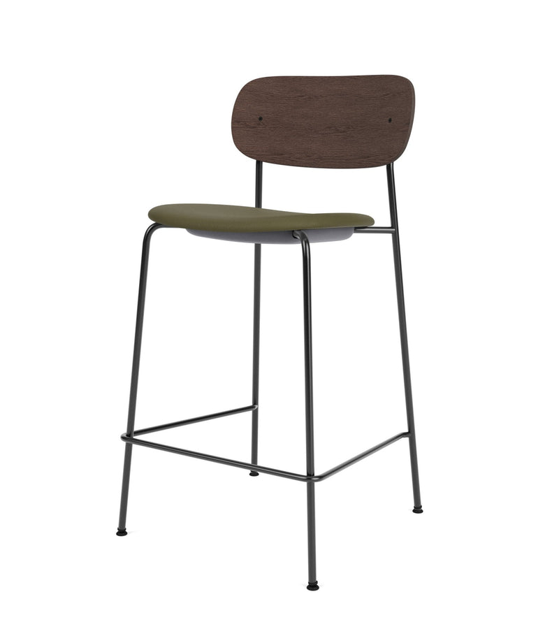 Co Counter Chair - Upholstered Seat - Audo Copenhagen - Chairs - Natural Oak/ Audo Boucle 02 (Beige) - HORNE
