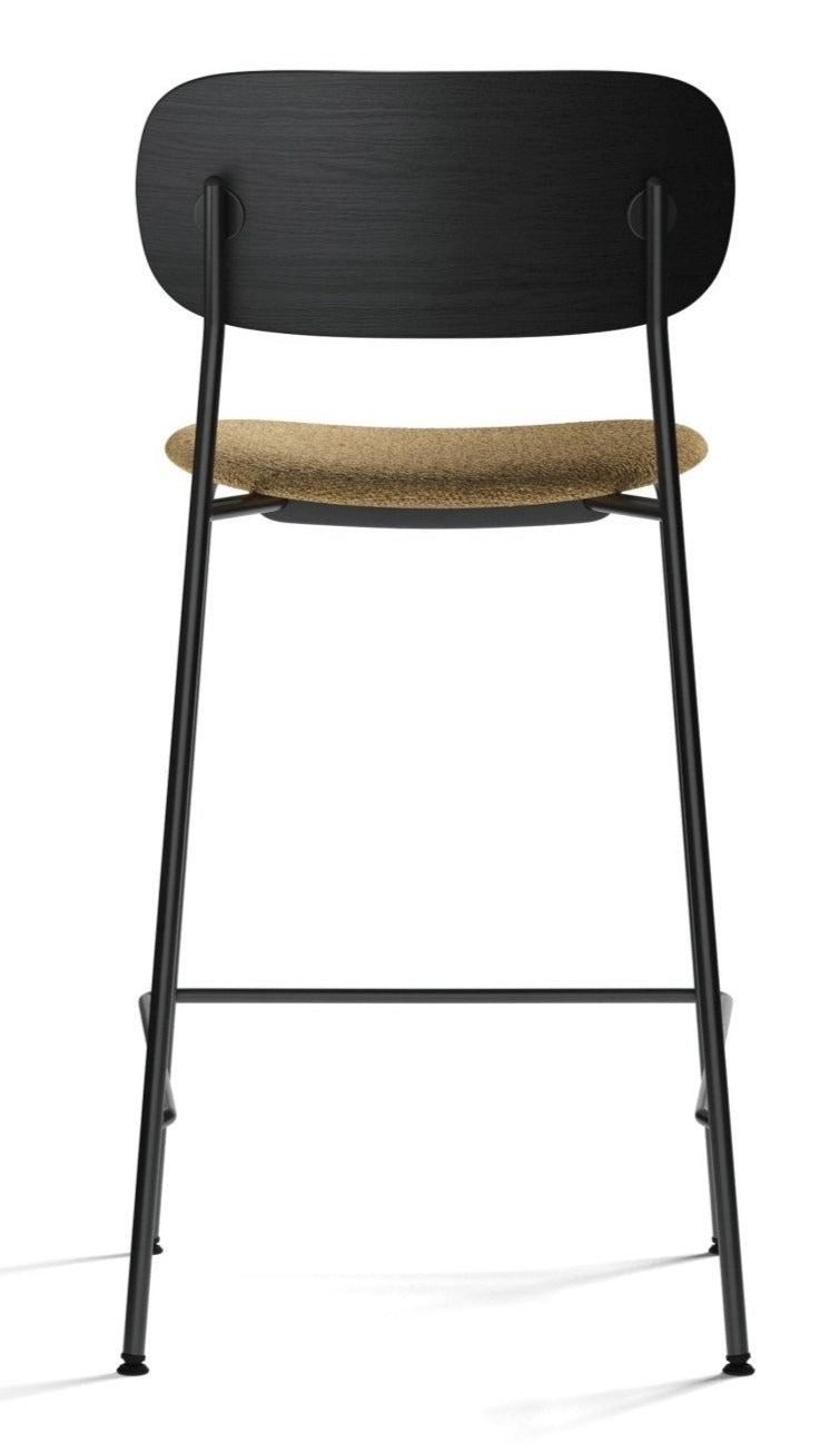 Co Counter Chair - Upholstered Seat - Audo Copenhagen - Chairs - Natural Oak/ Audo Boucle 02 (Beige) - HORNE