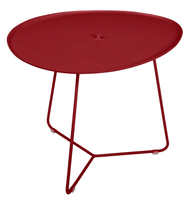 Cocotte Low Table with Removable Tray - Fermob - Outdoor Furniture - Black Cherry - HORNE