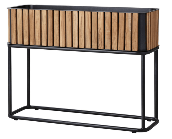 Combine Teak Standing Planter - Cane Line - Planters - HORNE