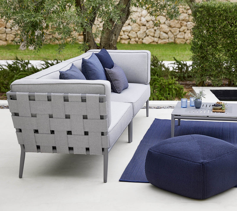 Conic 2 Seater Sofa - Cane Line - Outdoor Furniture - Left Module - Light Grey - HORNE