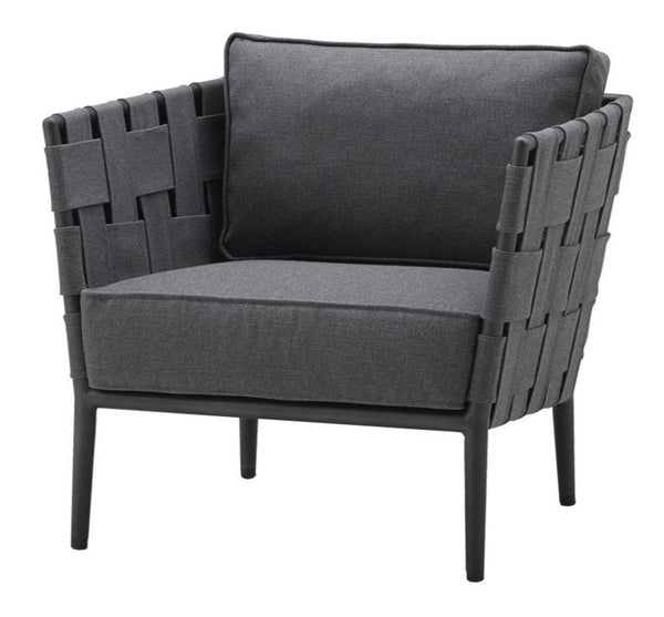 Conic Lounge Chair - Cane Line - Outdoor Furniture - Grey - HORNE