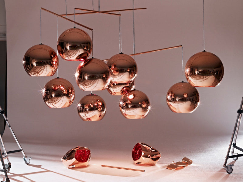 Copper LED Round 45 Pendant - Tom Dixon - Pendants - HORNE