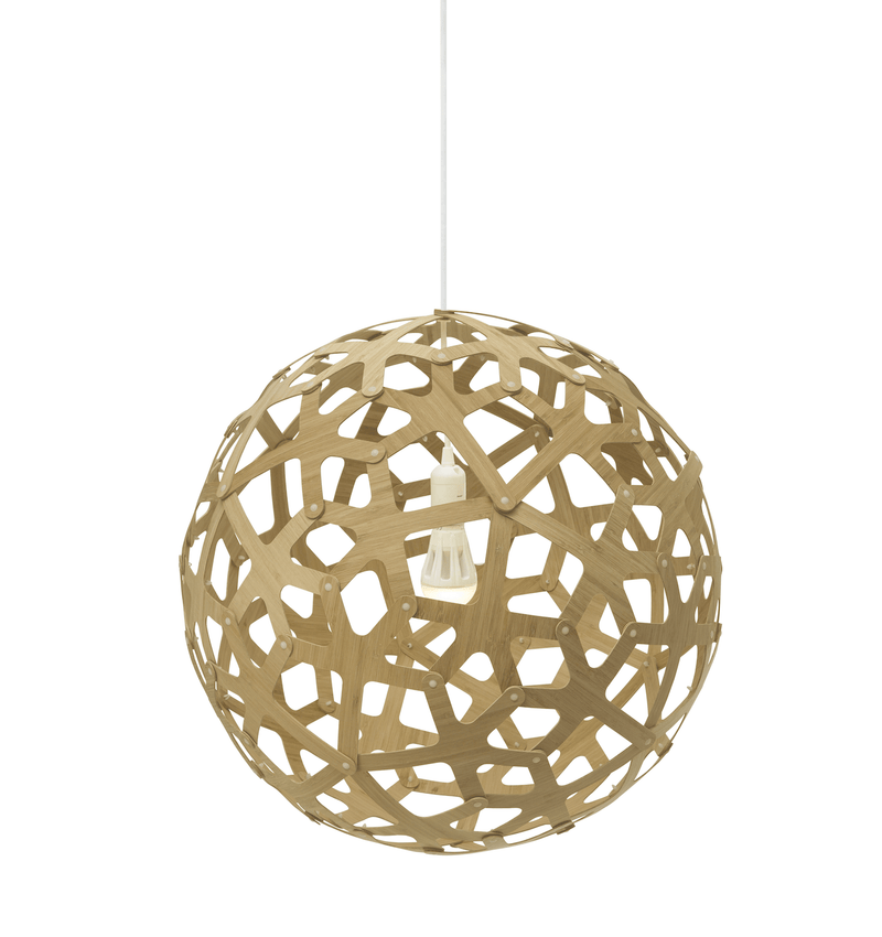 Coral Pendant - Bamboo - David Trubridge - Pendants - Size 400: 15.5