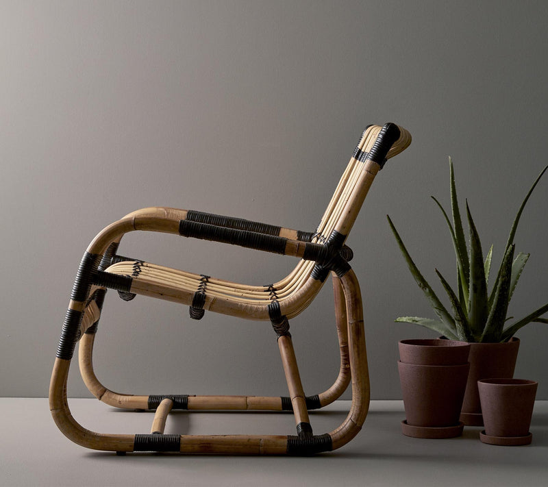 Curve Indoor Lounge Chair - Cane Line - Chairs - Black - HORNE