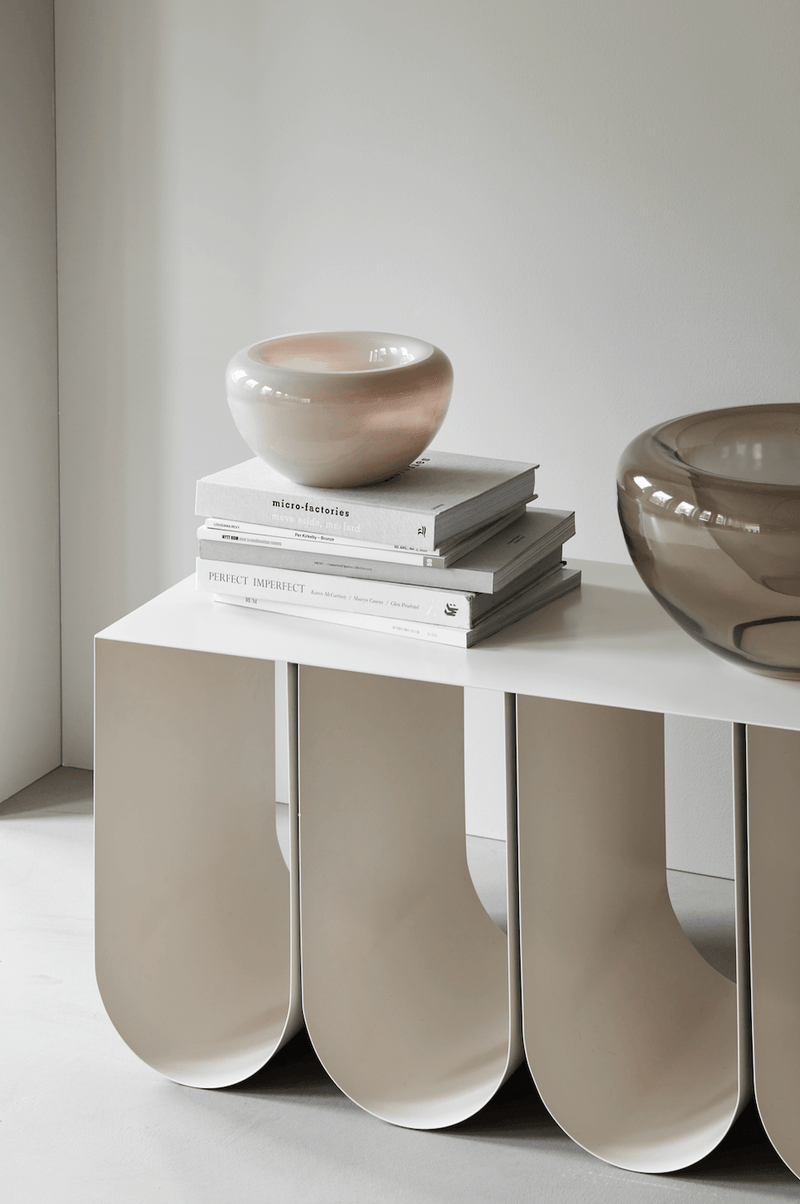 Curved Bench - Kristina Dam - Stools + Benches + Ottomans - Beige - HORNE