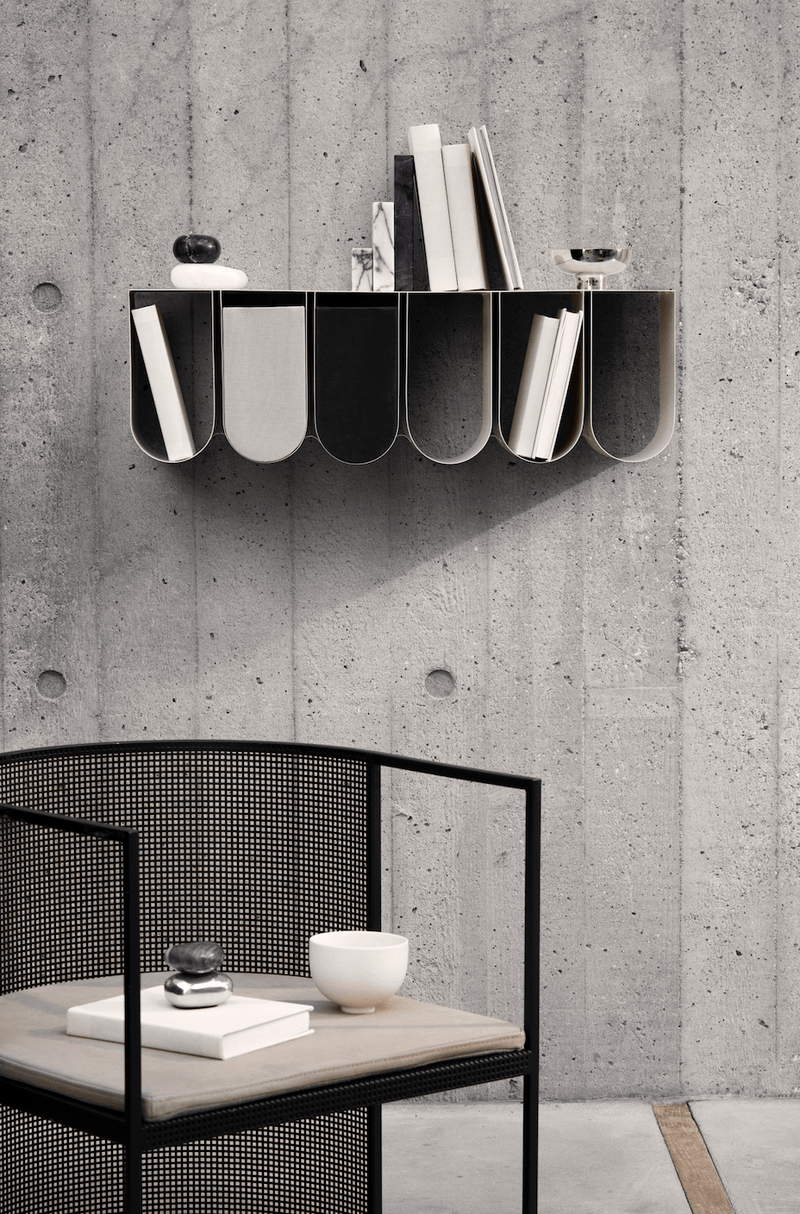Curved Wall Shelf - Kristina Dam - Shelving - Beige - HORNE