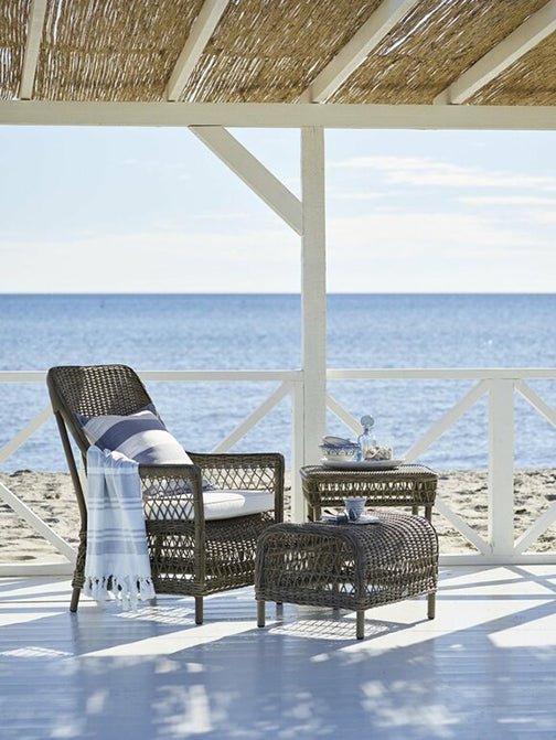 Dawn Foot Stool - Exterior - Sika Design - Outdoor Furniture - Antique - HORNE