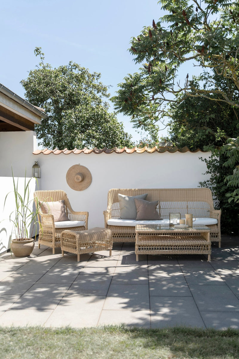 Dawn Lounge Chair - Exterior - Sika Design - Outdoor Furniture - Antique - Sunbrella Sailcloth Seagull - HORNE