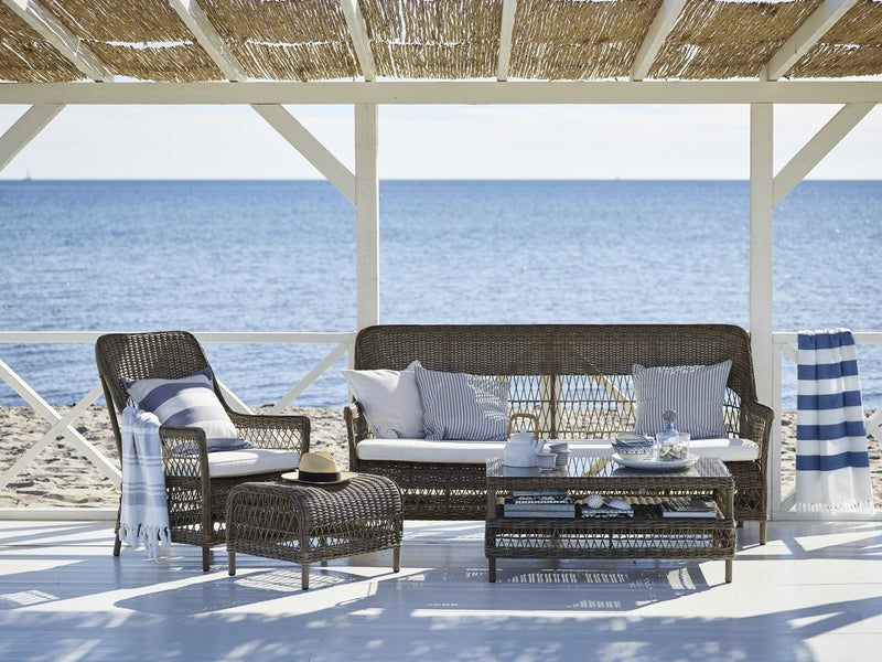 Dawn Lounge Chair - Exterior - Sika Design - Outdoor Furniture - Antique - Sunbrella Sailcloth Seagull - HORNE