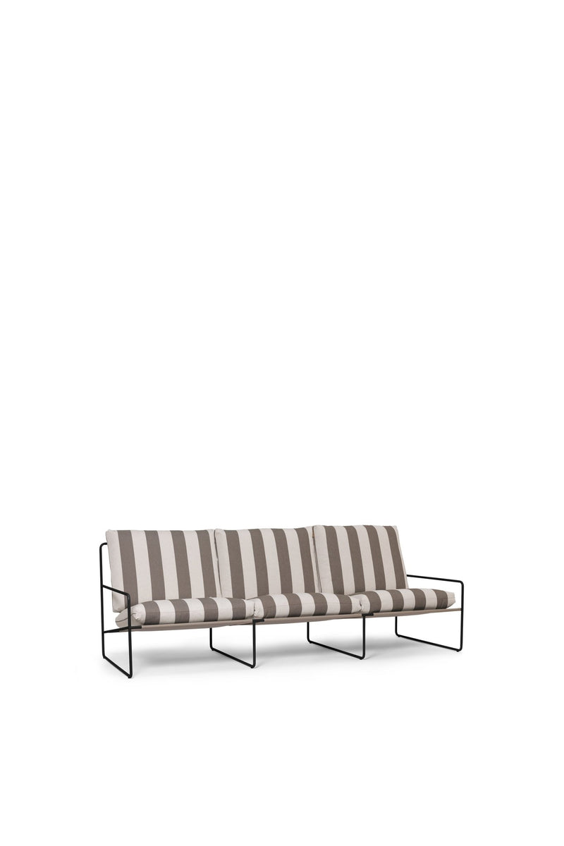 Desert Sofa 3 - Seater - Ferm Living - Sofas - Black/ Chocolate - HORNE