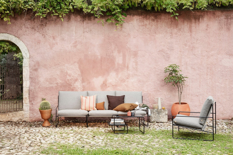 Desert Sofa 3 - Seater - Ferm Living - Sofas - Black/ Chocolate - HORNE