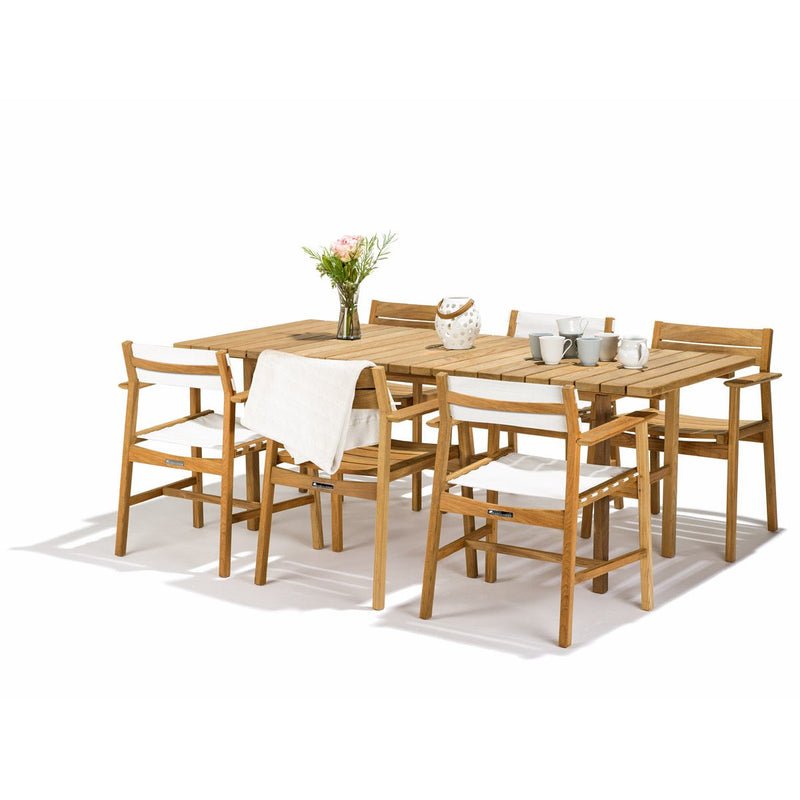 Djuro Dining Chair - Teak & Fabric
