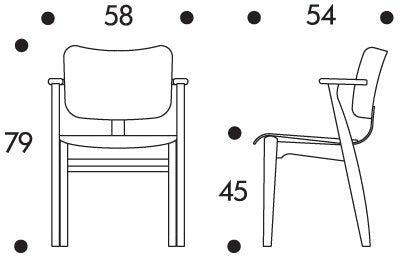 Domus Chair - Oak - Artek Chairs - HORNE