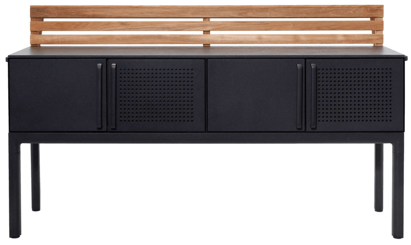 Drop Kitchen - Cane Line - Outdoor Furniture - Stainless Steel With Sink - No Add - Ons - HORNE