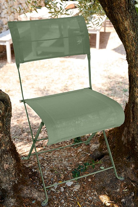 Dune Side Chair - Stereo Fabric - Set of 2 - Fermob - Outdoor Furniture - Acapulco Blue - HORNE