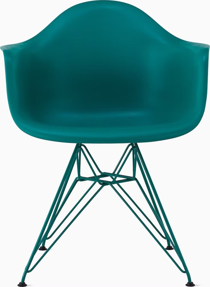 Eames® Molded Plastic Armchair, Herman Miller x HAY - Herman Miller® - Chairs - Iron Red - HORNE