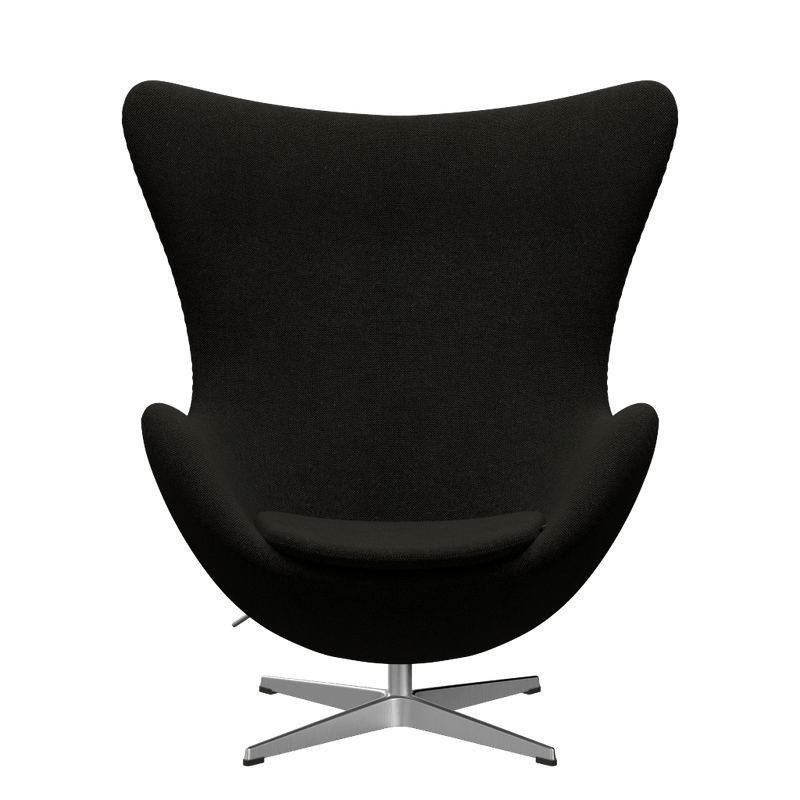 Egg™ Lounge Chair - Fritz Hansen - Chairs - Hallingdal 130 - Satin Polished Aluminum - HORNE