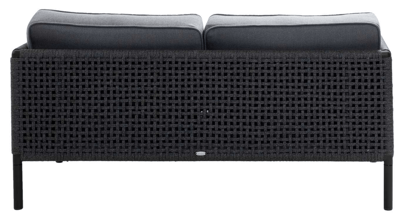Encore 2 - Seater Sofa - Cane Line - Outdoor Furniture - Lava Grey/Dark Grey - HORNE