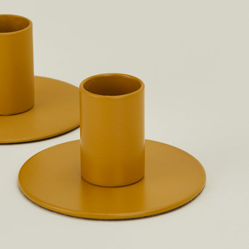 Essential Metal Candle Holder - Set of 2 - Hawkins New York - Candle Holders - Ivory - HORNE