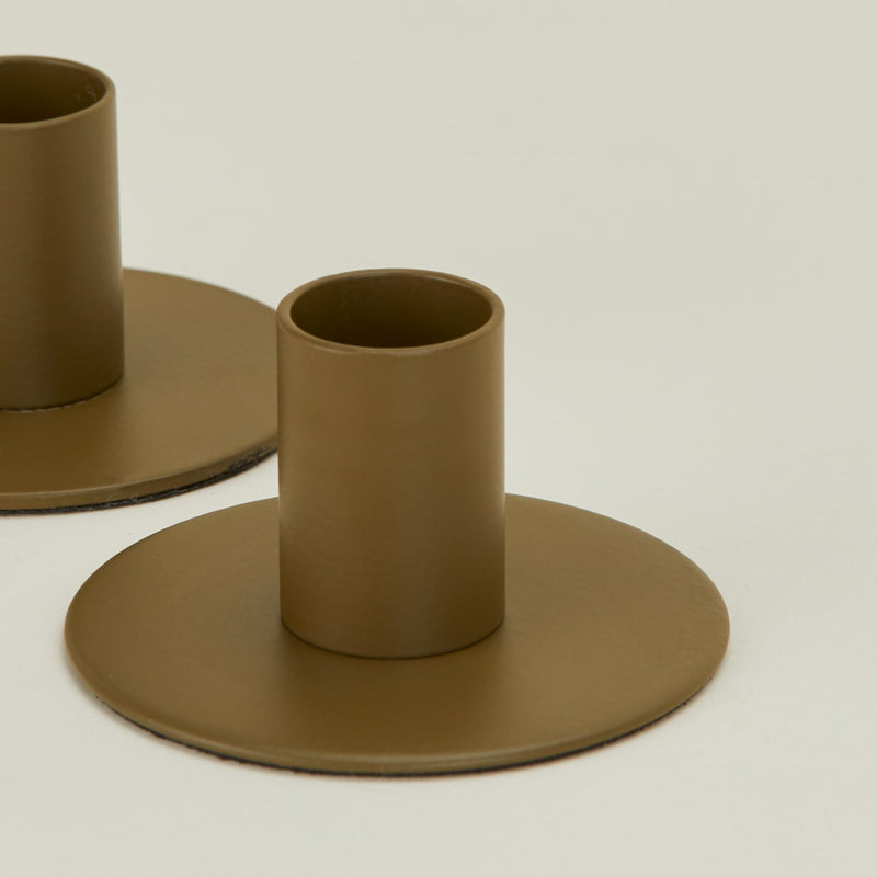 Essential Metal Candle Holder - Set of 2 - Hawkins New York - Candle Holders - Ivory - HORNE