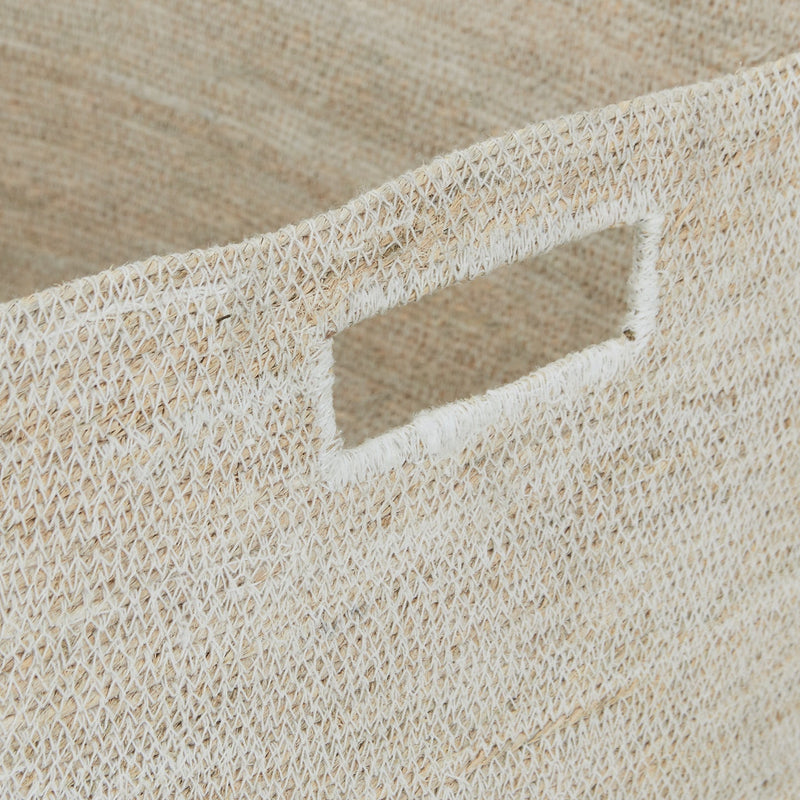 Essential Square Basket - Hawkins New York - Storage + Organization - White - HORNE